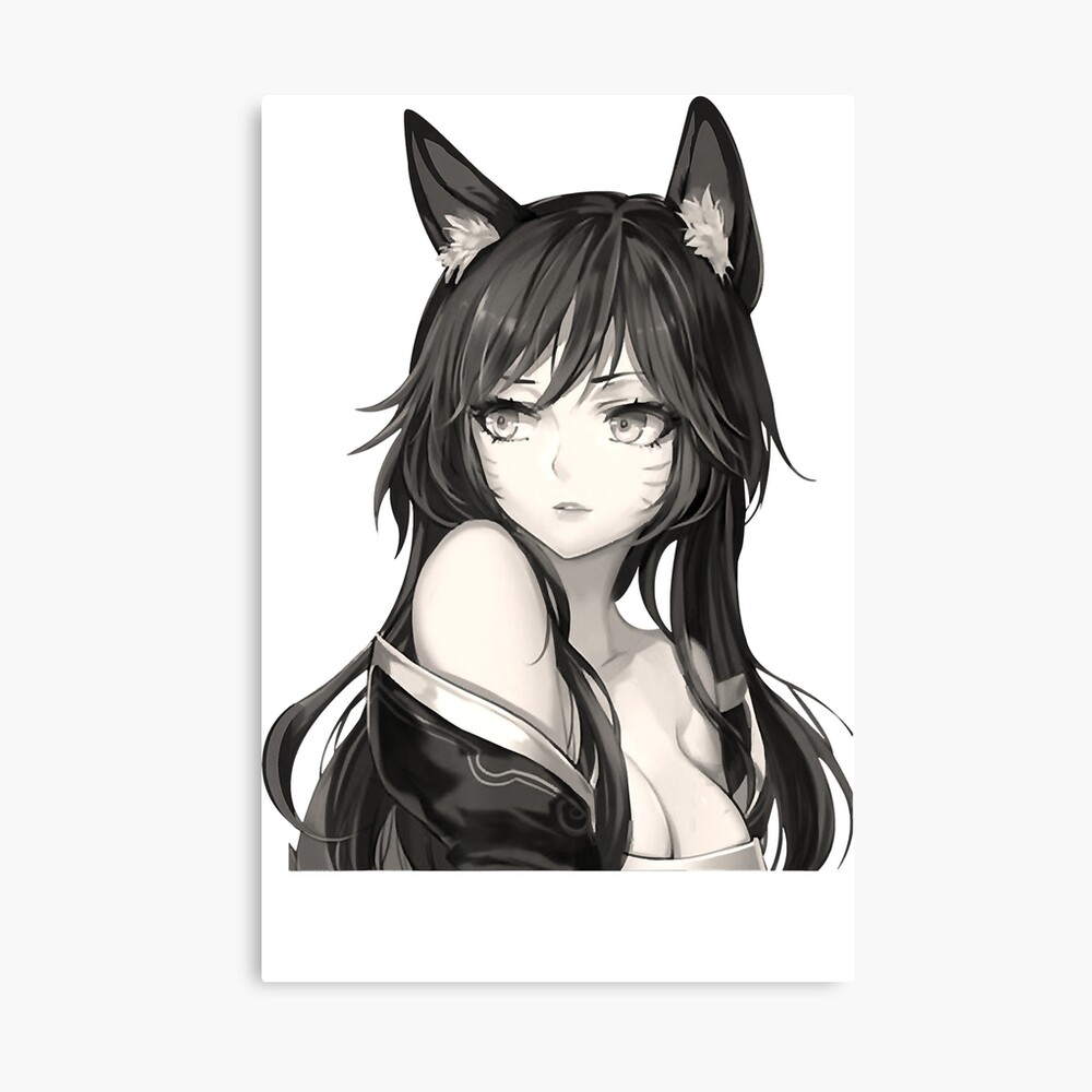 Anime Aesthetic Girl Japanese Foxy Sexy Eyes Cat Ears Lewd 