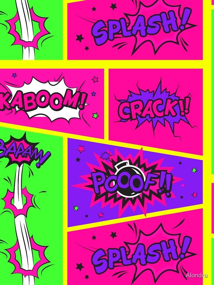 Bright and Colorful Comic Book Art by Alondra