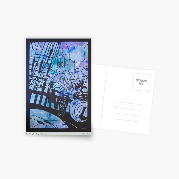 The Oblong Box in Black Postcard