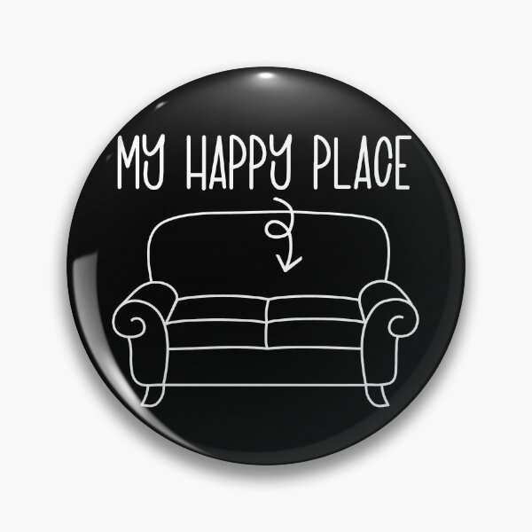 Item preview, My Happy Place On The Couch Funny Lazy Slouch Gift Gear designed and sold by DynamicDesign.