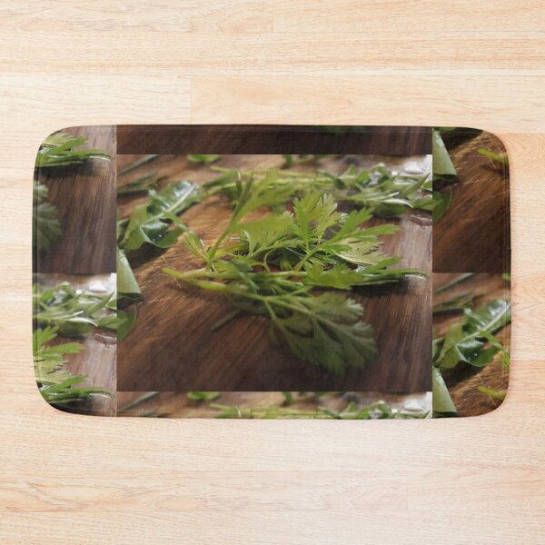 Item preview, Cilantro Coriander on Wooden Chopping Board designed and sold by Beachy.