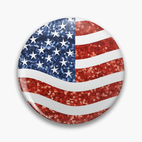 Item preview, glitter print american flag designed and sold by Gossip Rag.