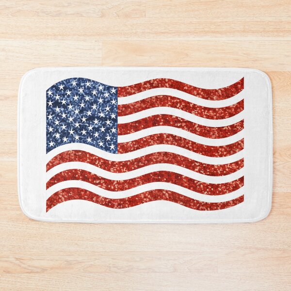 Item preview, glitter print american flag designed and sold by Gossip Rag.