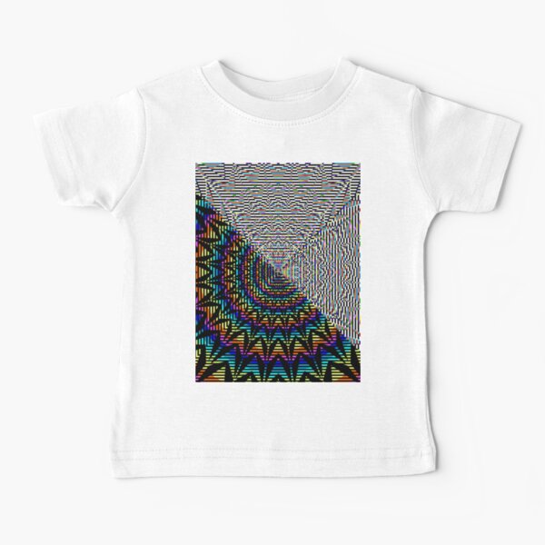 Square Spiral Rainbow Baby T-Shirt