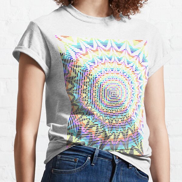 Square Spiral Rainbow Classic T-Shirt