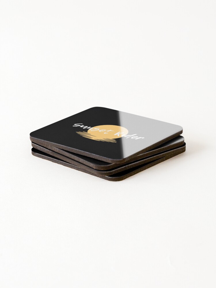 Thumbnail 4 of 5, Coasters (Set of 4), Sunset Rider designed and sold by KidRonin.
