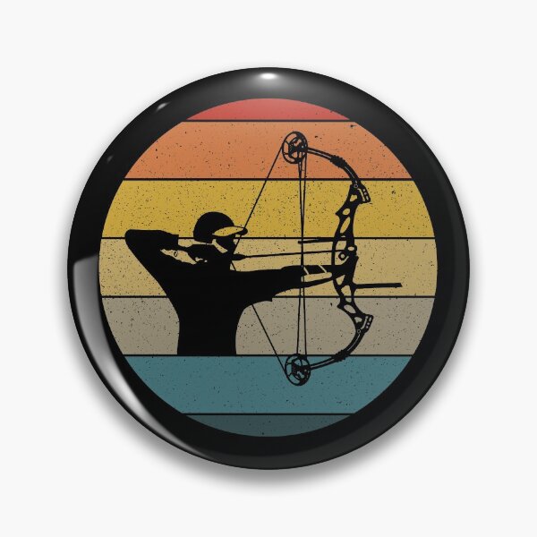 Item preview, Vintage Retro Archery Man Sunset Men's Bow Hunting Gift Gear designed and sold by DynamicDesign.