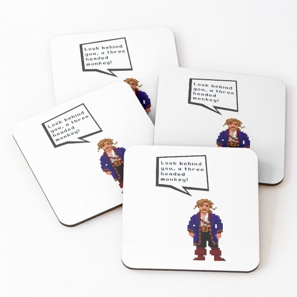 Item preview, Guybrush Threepwood - Look Behind You, A Three Headed Monkey! designed and sold by Legit Hooligan.