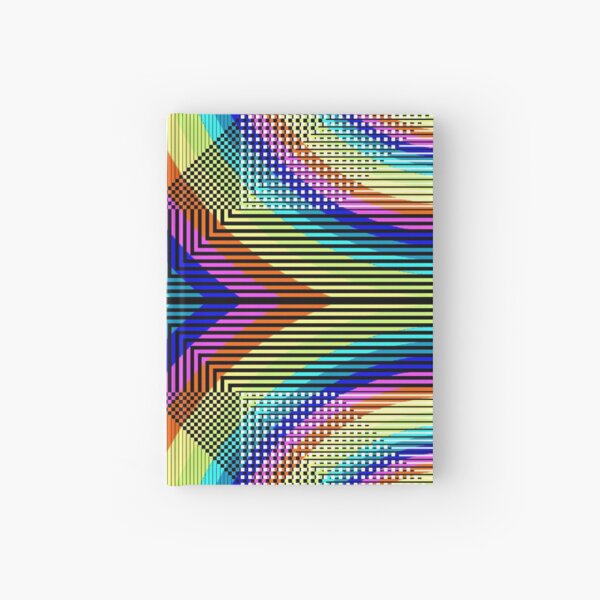 Square Spiral Rainbow Hardcover Journal