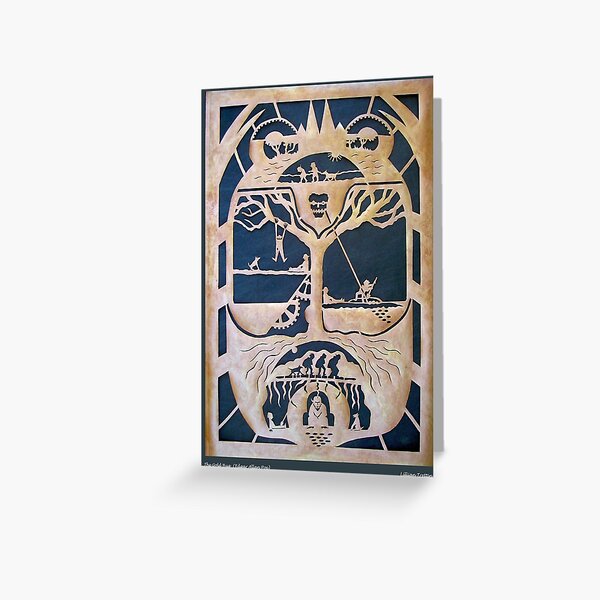 The Gold Bug in Copper Greeting Card