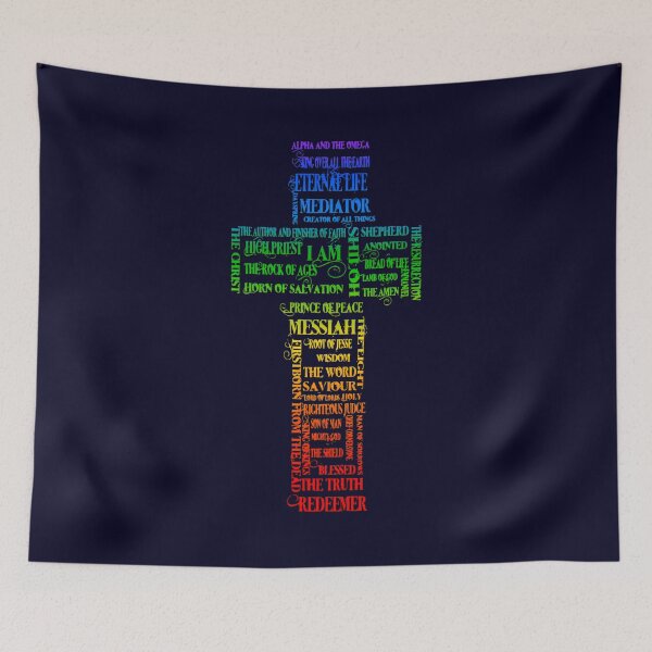 Item preview, Rainbow Names of Jesus Cross designed and sold by Alondra.