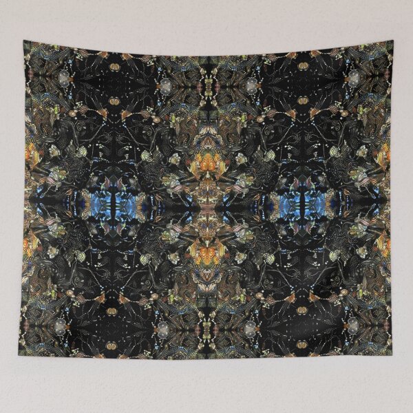 Item preview, surreal otherworldly repeating pattern designed and sold by Sylvan Myst.