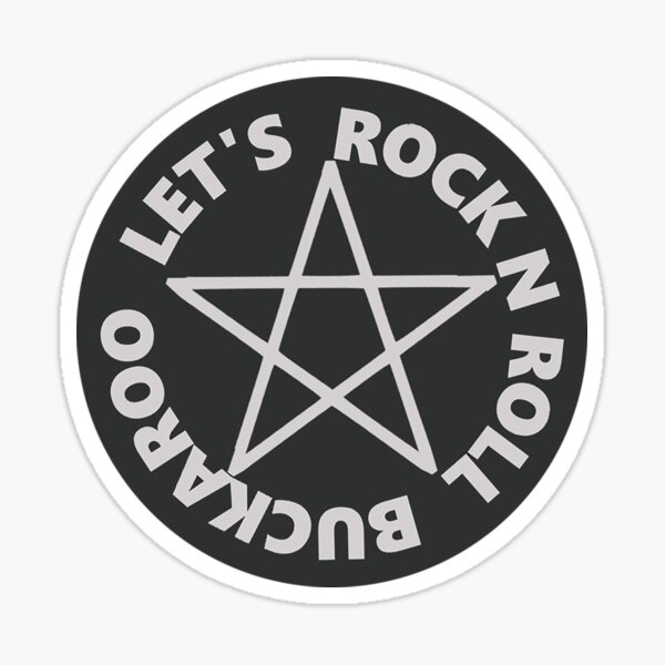 rock n roll buckaroo Sticker