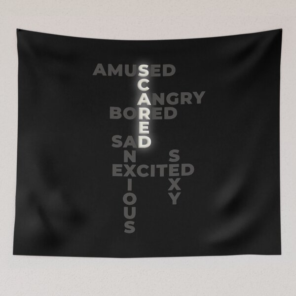 Item preview, “Scared” - Giggles’ Mood Shirt (Black) - Westworld Season 3 designed and sold by betterchemicals.