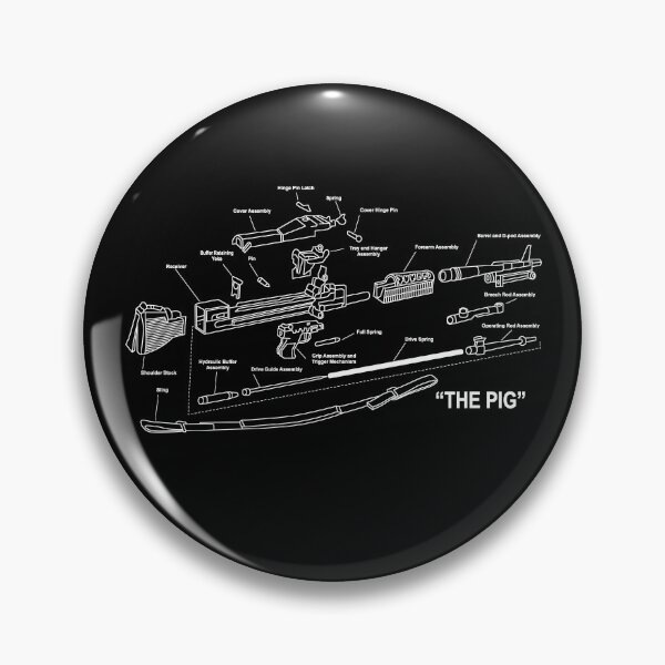 Item preview, The Pig Gun Parts Diagram Military Automatic M60 Gun Gear designed and sold by DynamicDesign.