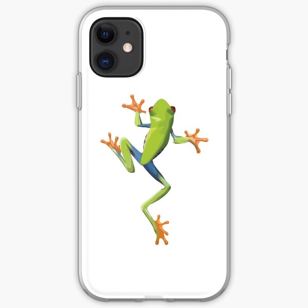 Greenery tree-frog iPhone Soft Case