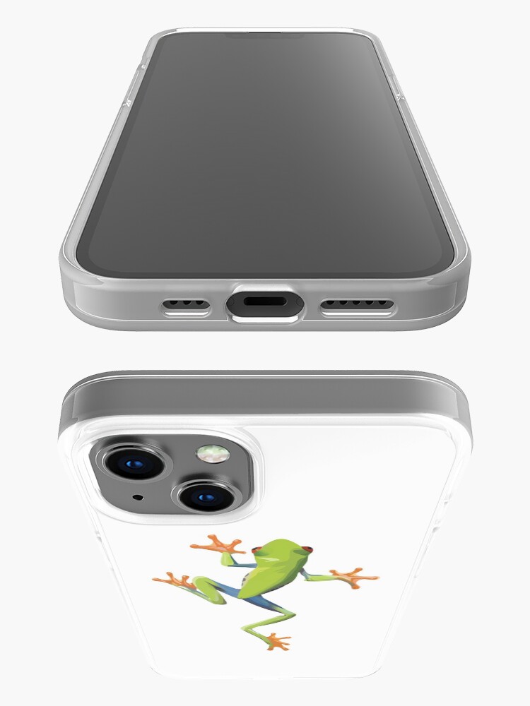 Alternate view of Greenery tree-frog iPhone Case