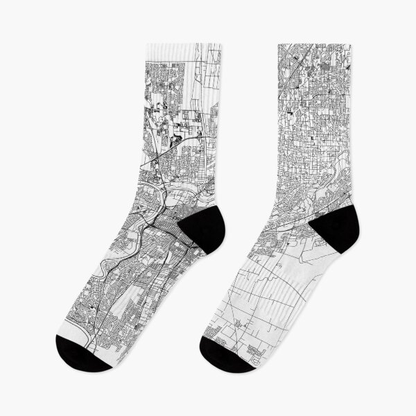 Item preview, Sacramento White Map designed and sold by multiplicitymap.