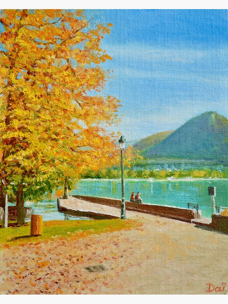 "Annecy Lake in Autumn" Canvas Print for Sale by daiwynn Redbubble