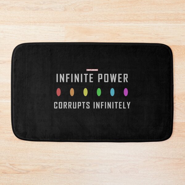 Item preview, Infinity Stones - Infinite Power Corrupts Infinitely  designed and sold by Fanboys Anonymous.