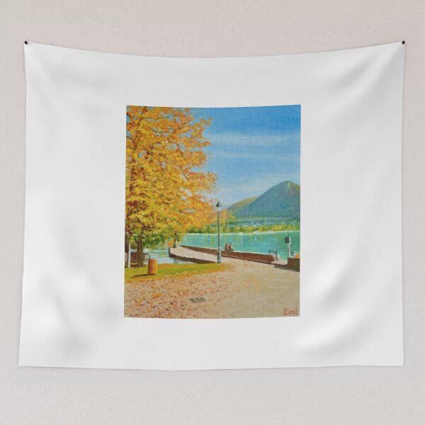 Item preview, Annecy Lake in Autumn designed and sold by Dai Wynn Fine Art.
