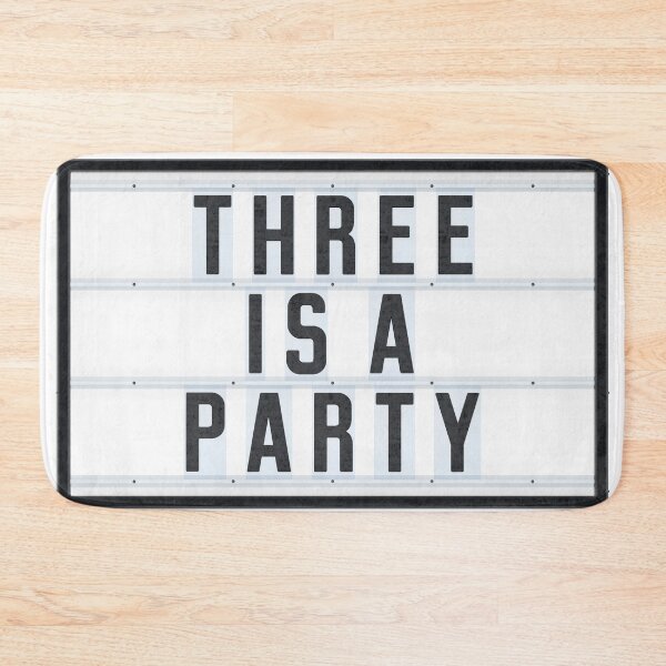 Item preview, THREE IS A PARTY designed and sold by Art-Frankenberg.
