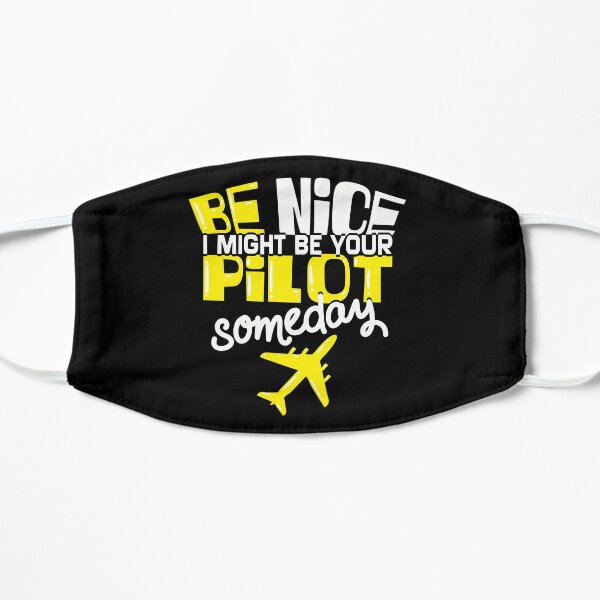 Funny Aviotion Quote - Future Pilot Gift Idea Flat Mask