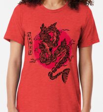 Camiseta de tejido mixto Ryu no inku