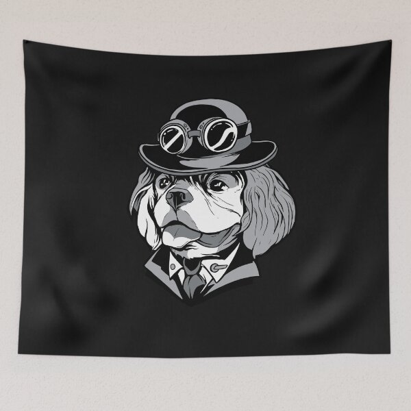Item preview, Cavalier dog with hat designed and sold by DerSenat.