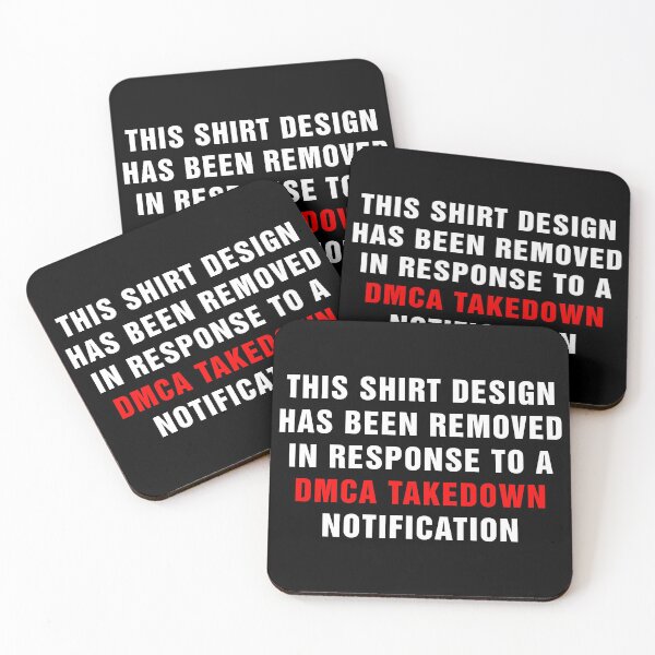 Item preview, DMCA Violation Takedown Notice (White) designed and sold by Fanboys Anonymous.