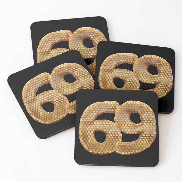 Item preview, 69 Number 3d Honey Numbers Font designed and sold by HelloFromAja.