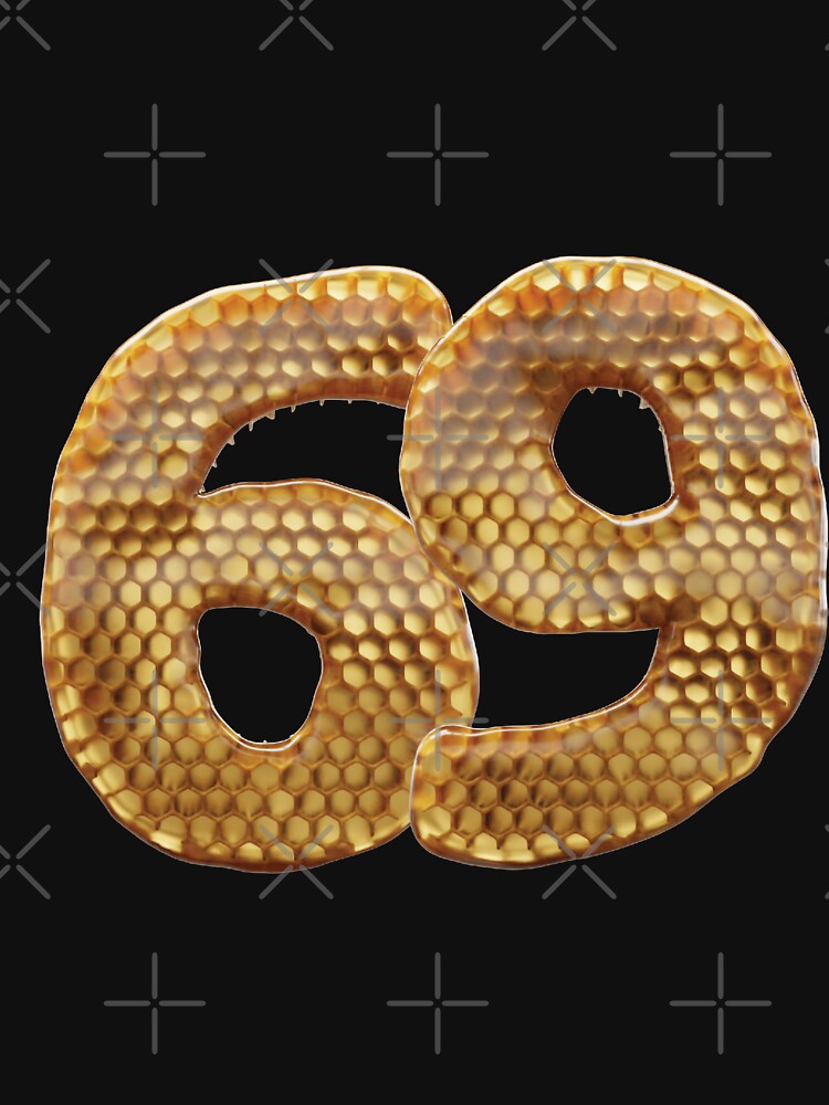 69-number-3d-honey-numbers-font-t-shirt-by-hellofromaja-redbubble