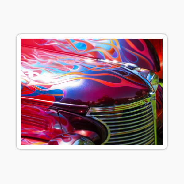 Custom Flames Sticker
