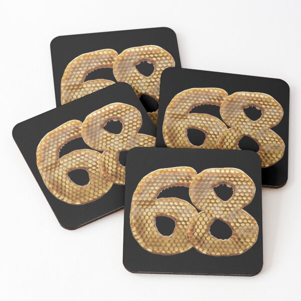 Item preview, 68 Number 3d Honey Numbers Font designed and sold by HelloFromAja.