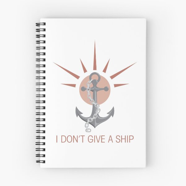 Item preview, I don't give a ship! - Anchor and Chain Nautical designed and sold by thesailfish.