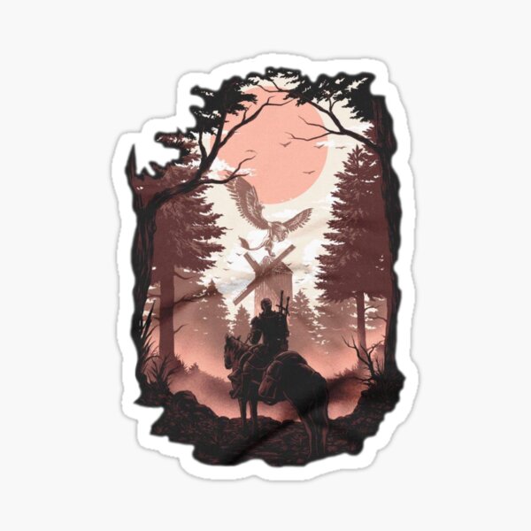The story of the Witcher, wild Hunt Sticker