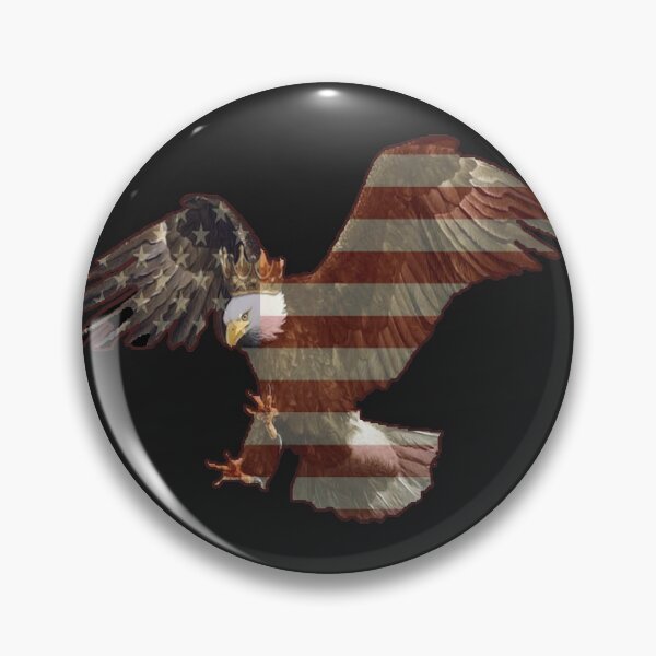 Item preview, bald eagle with USA flag and crown designed and sold by avdreaml-3.