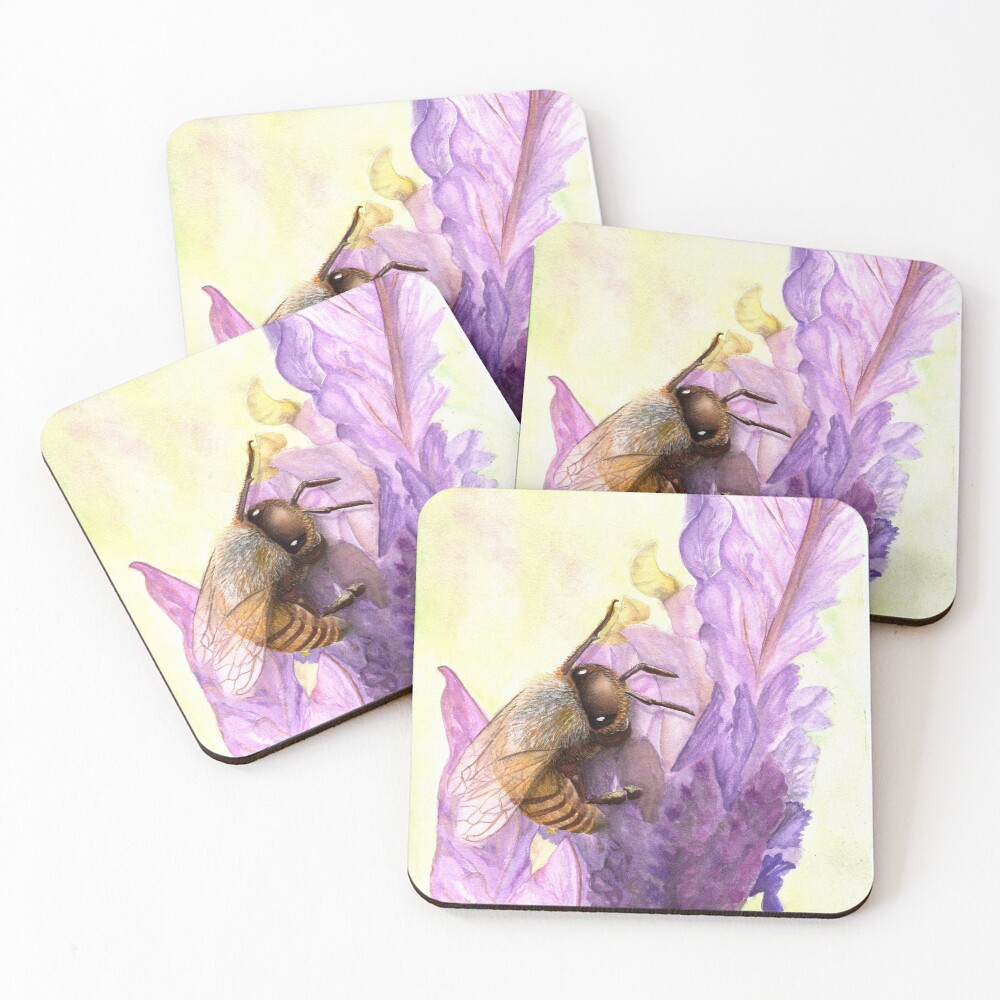 Bee Bliss Coasters (Set of 4)