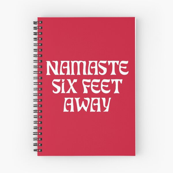 Item preview, Namaste SIX feet away FUNNY Social Distancing Red designed and sold by SalahBlt.