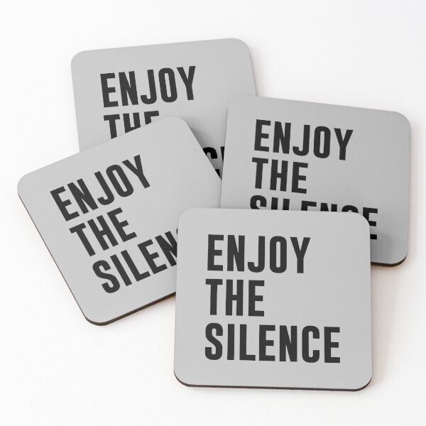 Item preview, Enjoy the silence, black designed and sold by perezzzoso.