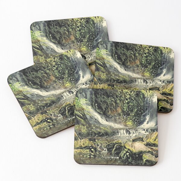 Item preview, surrealist waterfalls in an embossed 3D style designed and sold by Sylvan Myst.