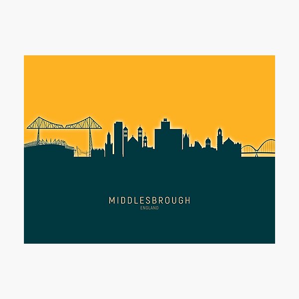 Item preview, Middlesbrough England Skyline designed and sold by MICHAEL TOMPSETT.