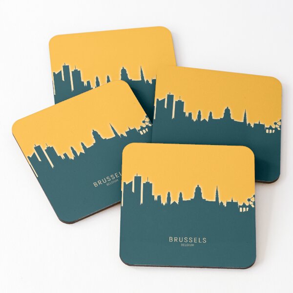 Item preview, Brussels Belgium Skyline designed and sold by ArtPrints.