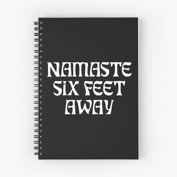 Item preview, Namaste SIX feet away FUNNY Social Distancing Black designed and sold by SalahBlt.