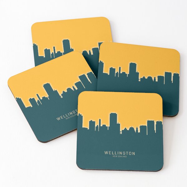 Item preview, Wellington New Zealand Skyline designed and sold by ArtPrints.