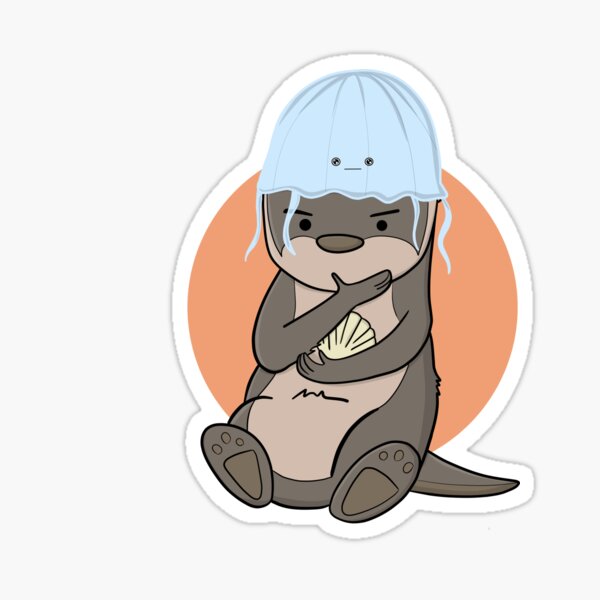 the lifeguard otter. Sticker