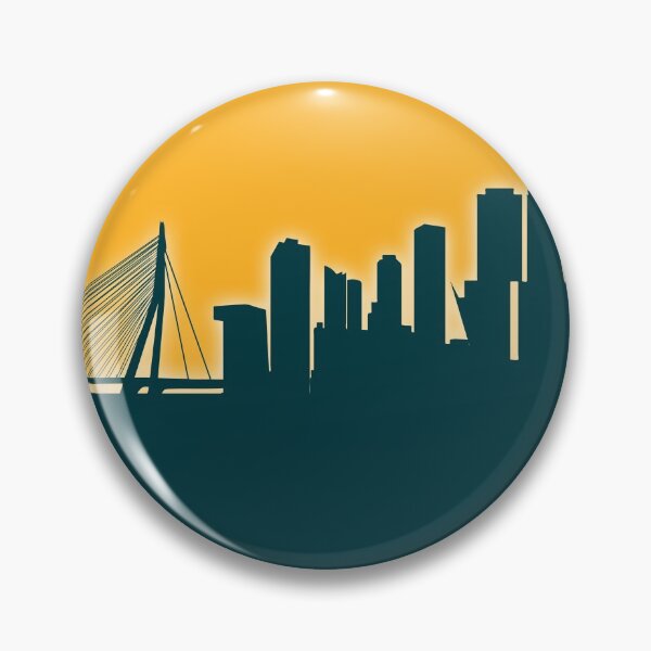 Item preview, Rotterdam The Netherlands Skyline designed and sold by ArtPrints.