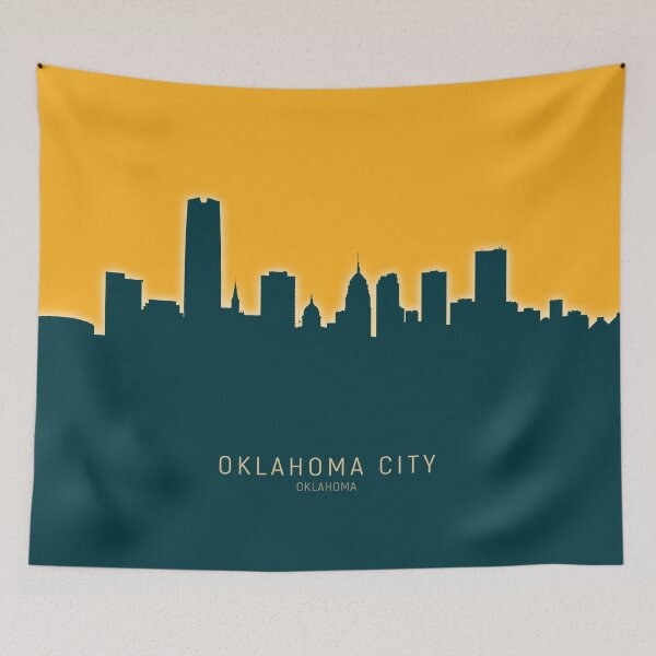 Aperçu de l'œuvre Oklahoma City Skyline créée et vendue par ArtPrints.