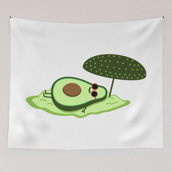 Item preview, Funny avocado on the beach designed and sold by spontania.