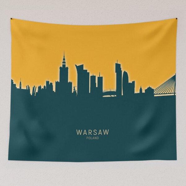 Item preview, Warsaw Poland Skyline designed and sold by ArtPrints.